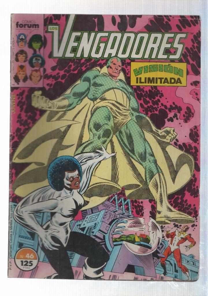 forum comics: Los Vengadores num 46 - Vision ilimitada. Roger Stern, Al Milgrom