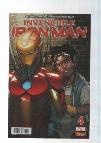 Panini: Invencible Iron Man num. 79 año VII, jun 2017 - Ironheart parte 4. Bendis, Caselli