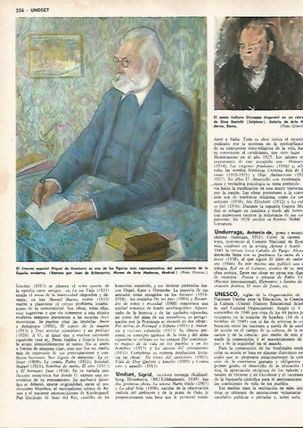 LAMINA MONITOR 0737: Miguel de Unamuno, por Juan de Echevarria