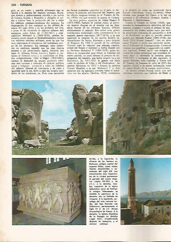 LAMINA MONITOR 0731: Puerta de los Leones en Hattusas, sarcofago hitita y Panagia de Antalya, Turquia