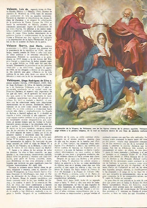LAMINA MONITOR 0763: Coronacion de la Virgen, por Velazquez