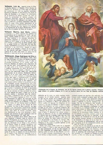 LAMINA MONITOR 0763: Coronacion de la Virgen, por Velazquez