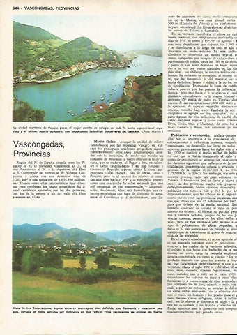 LAMINA MONITOR 0759: Vista aerea de Pajares y Las Encataciones, Pais Vasco