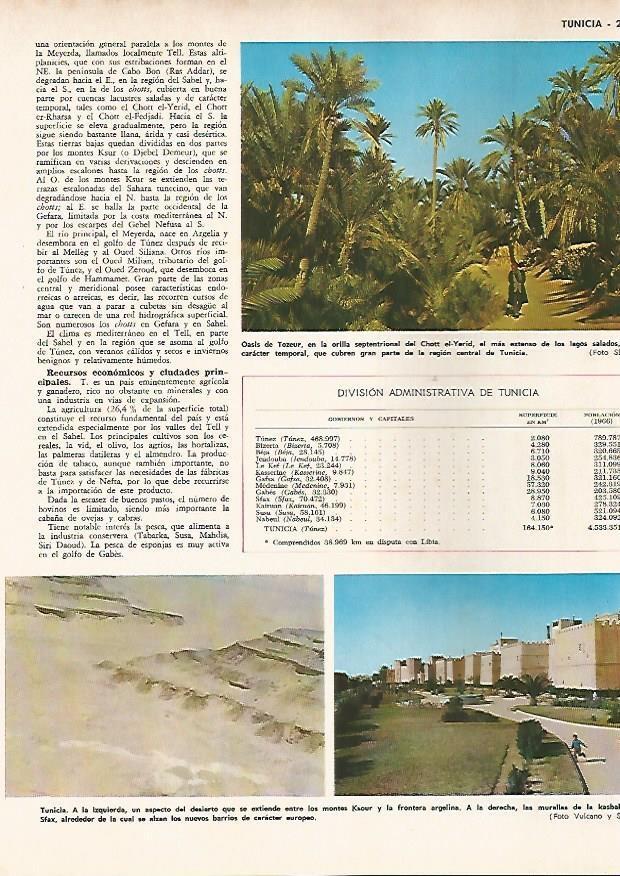 LAMINA MONITOR 0727: Oasis de Tozeur, desierto y murallas de Sfax, Tunez 