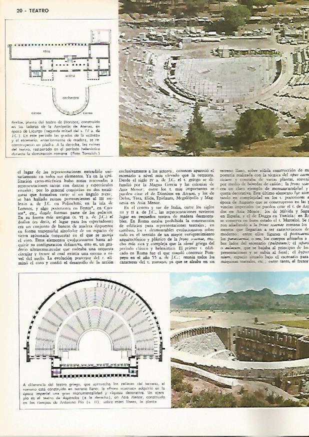 LAMINA MONITOR 0689: Planta del teatro de Dionisios en Atenas