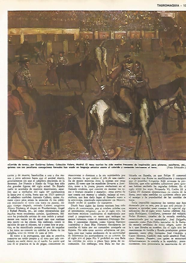 LAMINA MONITOR 0688: Corrida de toros, por Gutierrez Solana
