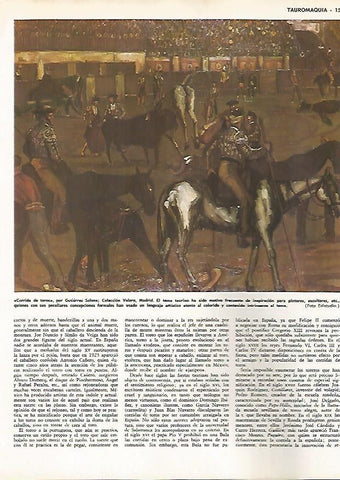LAMINA MONITOR 0688: Corrida de toros, por Gutierrez Solana