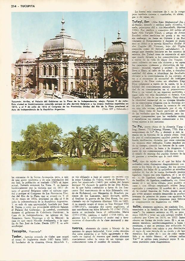LAMINA MONITOR 0725: Palacio de Gobierno en Tucuman