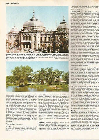 LAMINA MONITOR 0725: Palacio de Gobierno en Tucuman