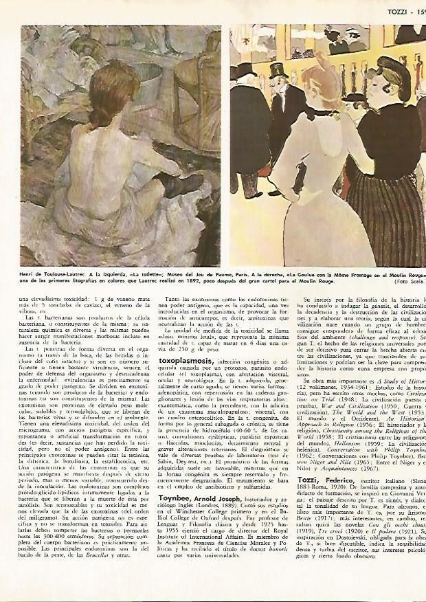 LAMINA MONITOR 0715: La Toilette y La Goulue con la Mome Fromage en el Moulin Rouge, por Toulousse Lautrec