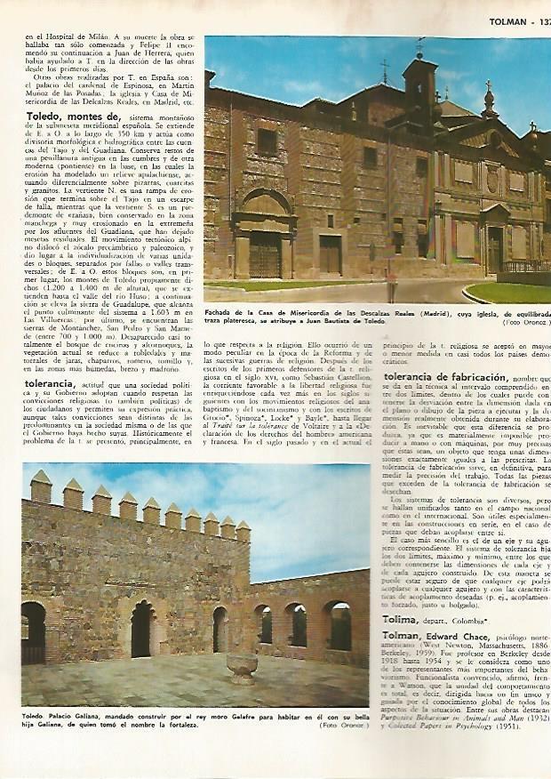 LAMINA MONITOR 0710: Casa de la Misericordia de las Descalzas Reales en Madrid y Palacio Galiana de Toledo