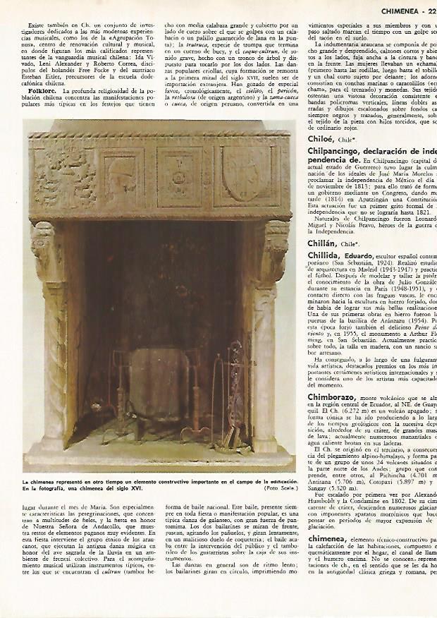 LAMINA MONITOR 0834: Chimenea del siglo XVI