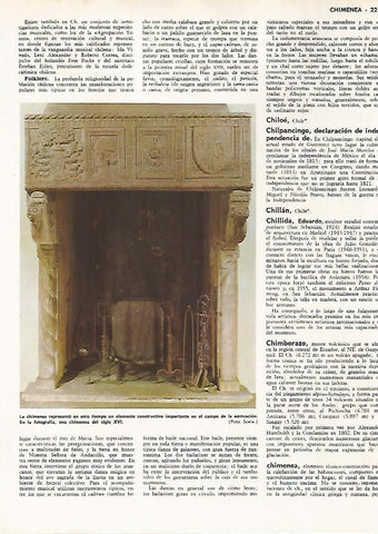LAMINA MONITOR 0834: Chimenea del siglo XVI