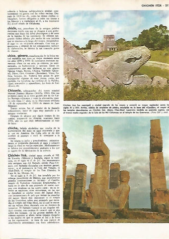 LAMINA MONITOR 0830: Chichen Itza, Mexico