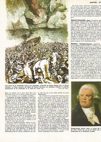 LAMINA MONITOR 0843: Las almas de los condenados junto al rio Aqueronte,, ilustracion de Renato Guttuso