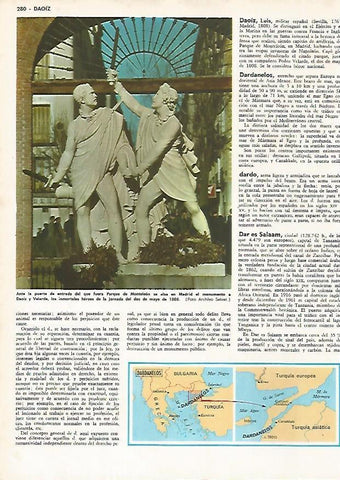 LAMINA MONITOR 0844: Monumento a Daoiz y Velarde en Madrid