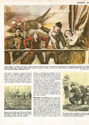 LAMINA MONITOR 0846: La Parada, por Honore Daumier