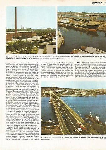 LAMINA MONITOR 0861: Fabrica, puerto y viaducto en Copenhague