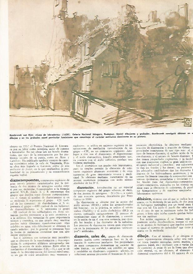 LAMINA MONITOR 0857: Casa de labradores, por Rembrandt van Rjin