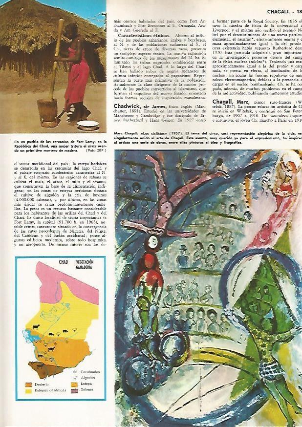 LAMINA MONITOR 0821: Los ciclistas, por Marc Chagall