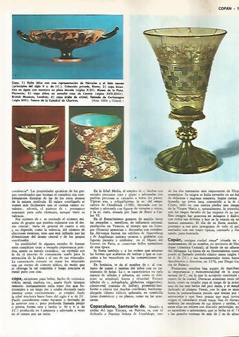 LAMINA MONITOR 0790: Kylix atica, copa arabe de cristal y copas bizantinas