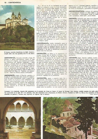 LAMINA MONITOR 0789: Convento de Melk, Austria; Convento do Tomar en Portugal y Monassterio de la Pantanassa en Grecia