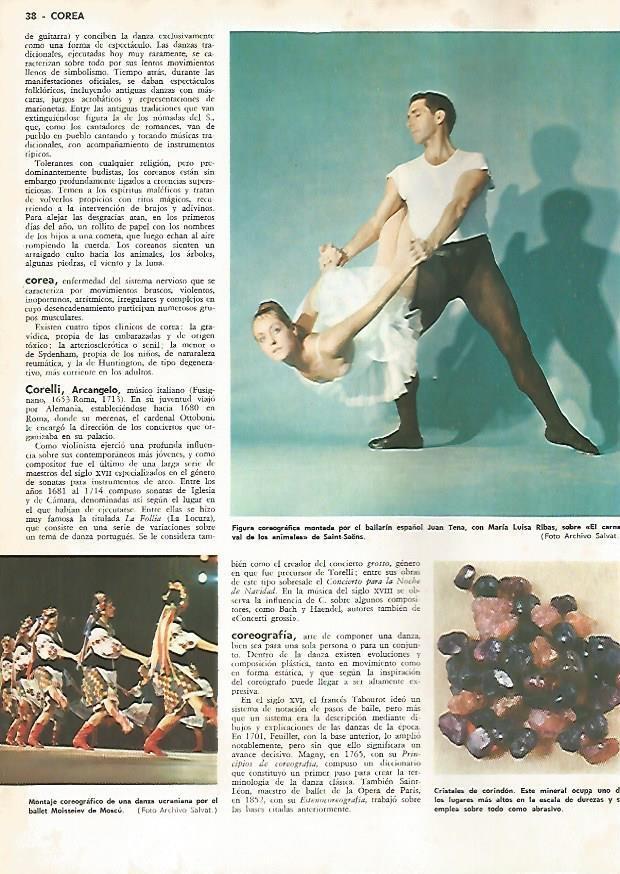 LAMINA MONITOR 0796: Ballet Moisseiev de Moscu y Juan Tena con Maria Luisa Ribas