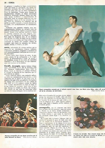 LAMINA MONITOR 0796: Ballet Moisseiev de Moscu y Juan Tena con Maria Luisa Ribas
