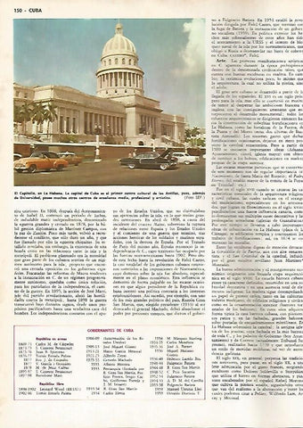 LAMINA MONITOR 0818: El Capitolio de La Habana