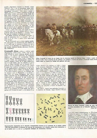 LAMINA MONITOR 0815: Oliver Cromwell al frente de sus tropas, por Ernest Crofts