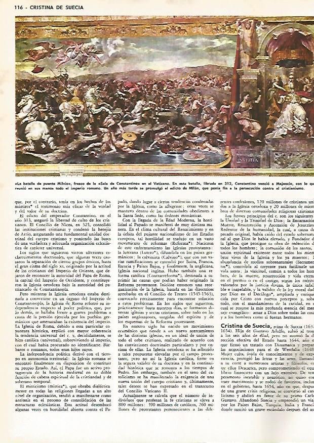 LAMINA MONITOR 0813: La Batalla del Puente Milvio, fresco del Vaticano