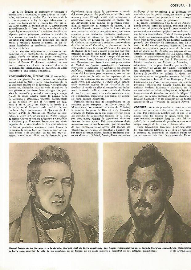 LAMINA MONITOR 0806: Manuel Breton de los Herreros y Mariano Jose de Larra