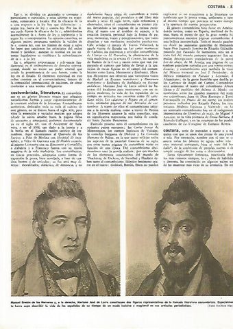 LAMINA MONITOR 0806: Manuel Breton de los Herreros y Mariano Jose de Larra