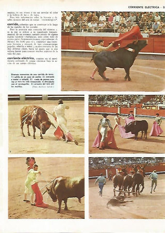 LAMINA MONITOR 0803: Momentos de la corrida de toros