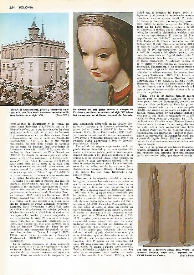 LAMINA MONITOR 0561: Ayuntamiento de Tarnow y la Virgen de Kruzlowa