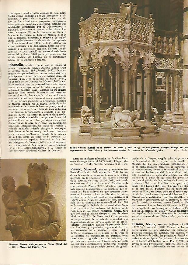 LAMINA MONITOR 0552: Pulpito de la Catedral de Siena