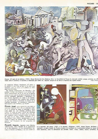 LAMINA MONITOR 0549: El rapto de las sabinas, por Picasso