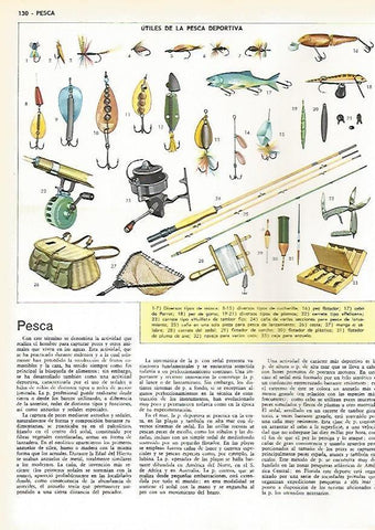 LAMINA MONITOR 0545: Utiles de pesca deportiva