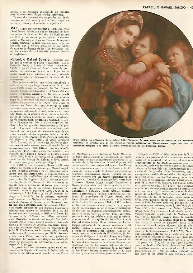 LAMINA MONITOR 0584: La Madonna de la  Silla, por Sanzio