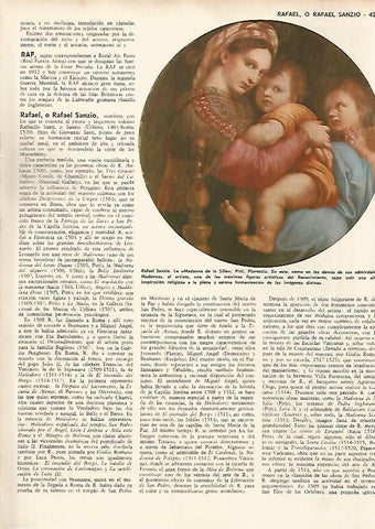 LAMINA MONITOR 0584: La Madonna de la  Silla, por Sanzio