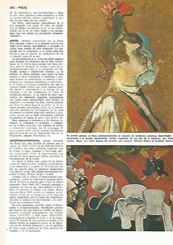 LAMINA MONITOR 0567: La tete de la Gaulove, por Toulousse Lautrec y La vision despues del sermon, or Gauguin