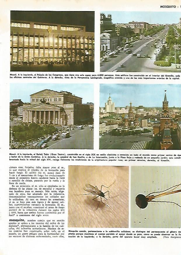 LAMINA MONITOR 0505: Palacio de Congresos, Bolsoi y vistas de Moscu