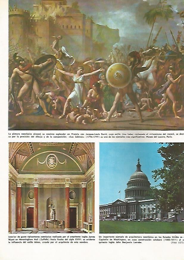 LAMINA MONITOR 0519: Las Sabinas, por Jacques Louis David