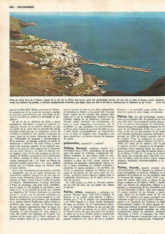 LAMINA MONITOR 0532: Vista aerea de Santa Cruz de la Palma