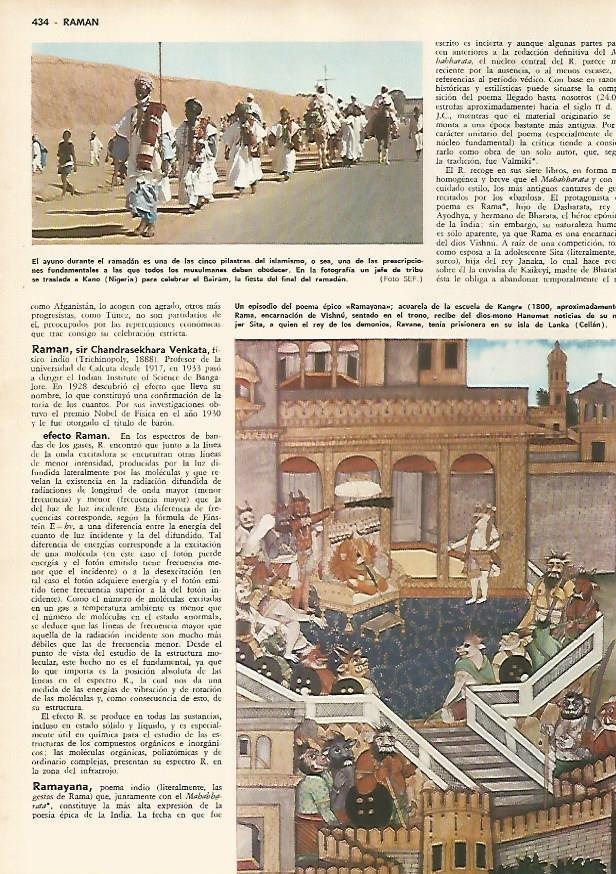 LAMINA MONITOR 0586: Jefe de tribu en Kano, Nigeria y episodio del Ramayana