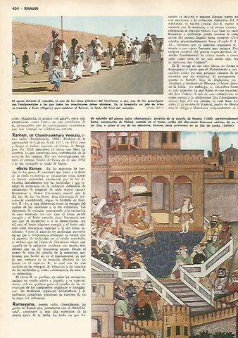 LAMINA MONITOR 0586: Jefe de tribu en Kano, Nigeria y episodio del Ramayana