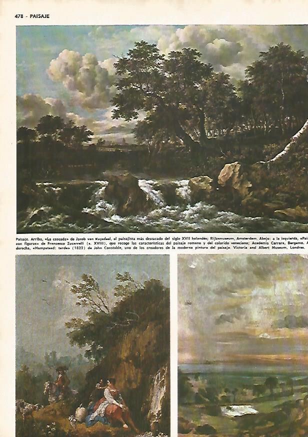 LAMINA MONITOR 0528: La cascada, por J. van Ruysdael
