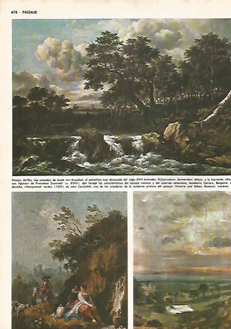 LAMINA MONITOR 0528: La cascada, por J. van Ruysdael
