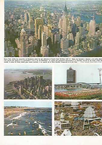 LAMINA MONITOR 0522: Vista de Manhattan, Nueva York
