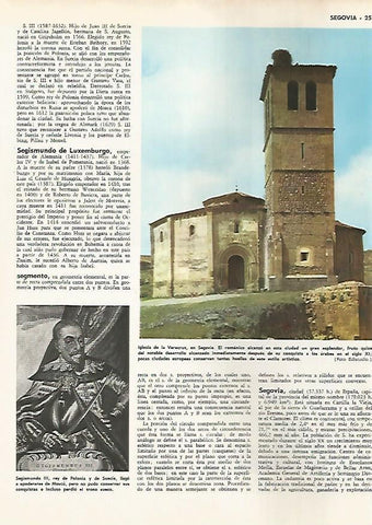 LAMINA MONITOR 0654: Iglesia de la Veracruz en Segovia
